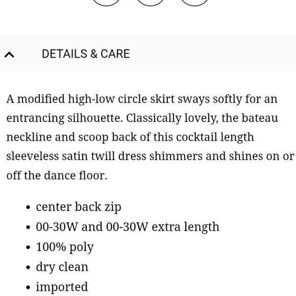 NWT Alfred Sung Bateau Neck Satin High Low Cocktail Dress in Black Size 4 - Picture 9 of 14